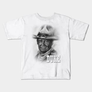 Portrait of "The Duke" John Wayne Kids T-Shirt